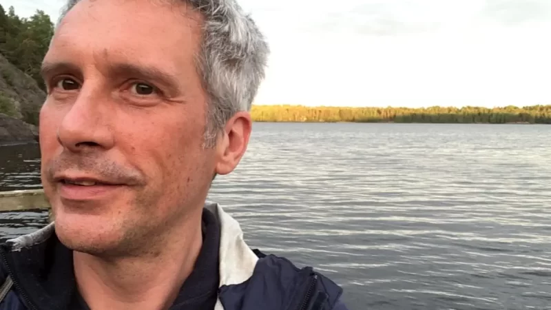 Malcolm on a Finnish lake